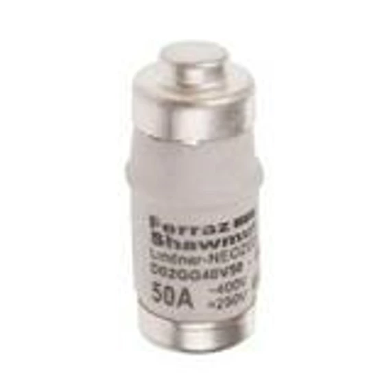 Biztosítóbetét D02 50A gL/gG 400V fehér-színkód D02GG40V50 MERSEN D215191J (0818)