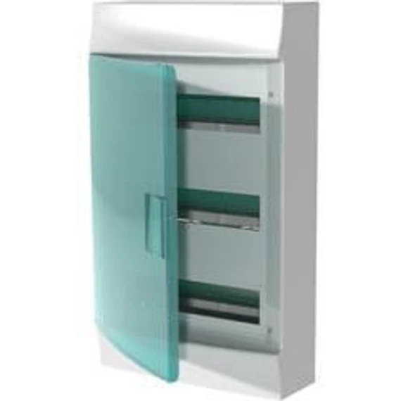 ABB kiselosztó 36M falon kívüli, átlátszó ajtó, IP41, PE/N sín (1SPE007717F0621)