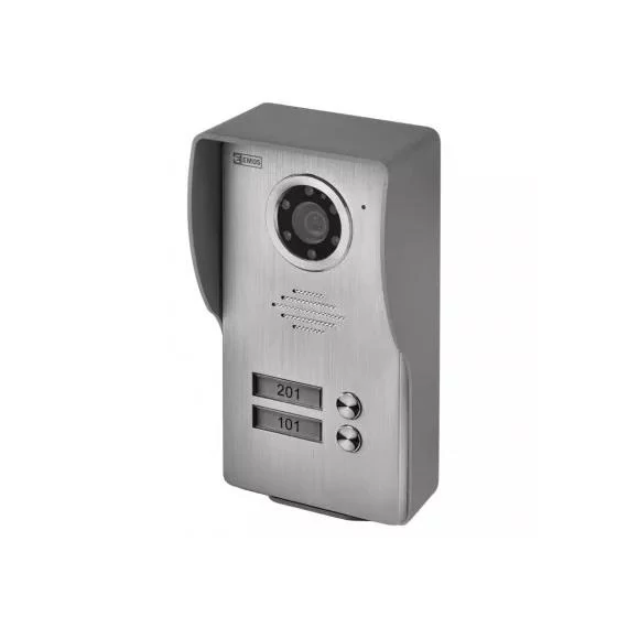 Videó kaputelefon kültéri egység 2 gombos (H1136)