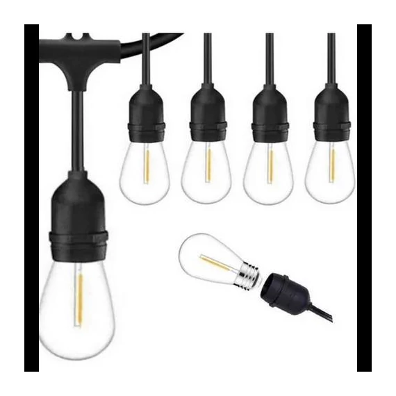 LEDline LEDOM kerti garland E27 5m+10xE27 1W (LL-477323)