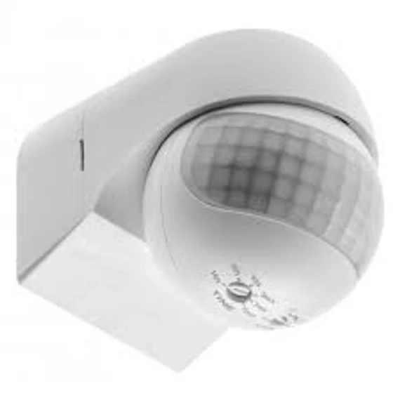 Mozgásérzékelő, max 800W, IP44, látószög 180°, hatótáv 12 m, 230V/AC, fehér, oldalfali+mennyezeti  (GTV-CR-CR13000-00) 