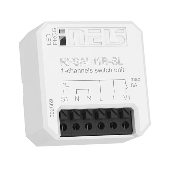 Elko egyfunkciós kapcsoló iNELS RF Control rendszerhez (RFSAI-11B-SL)
