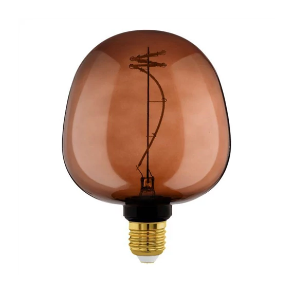 LED izzó E27 G125 4W 2000K 40lm konyak (110266)