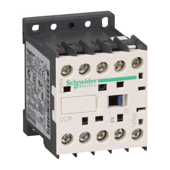 Mágneskapcs. 6A/2,2kW 230V AC 1Z (400V, AC3) csavaros 50/60Hz Tesys K (LC1K0610P7) Schneider