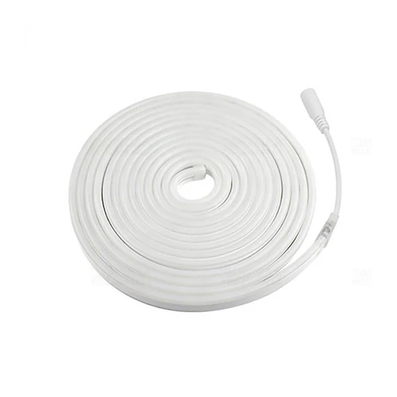 LED szalag neon flex 4000K hideg fehér, 5m, IP65, 12V DC, 6W/fm, 400lm/m, 120LED/m, SMD2835 (DEL1638)