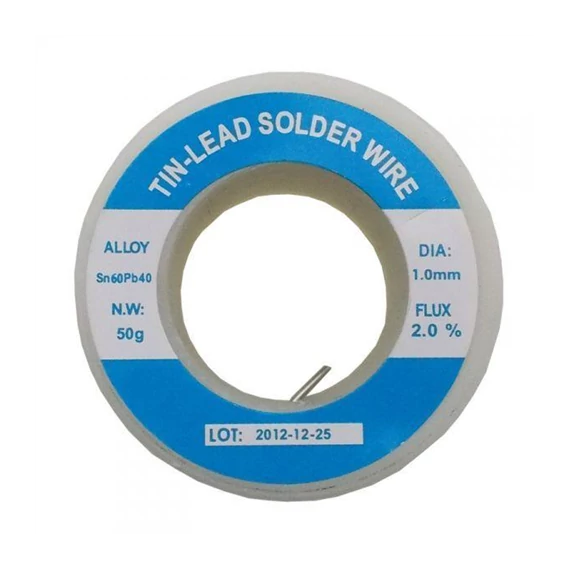 Forrasztó ón 1mm 50g ólomtart. (S1-50G)
