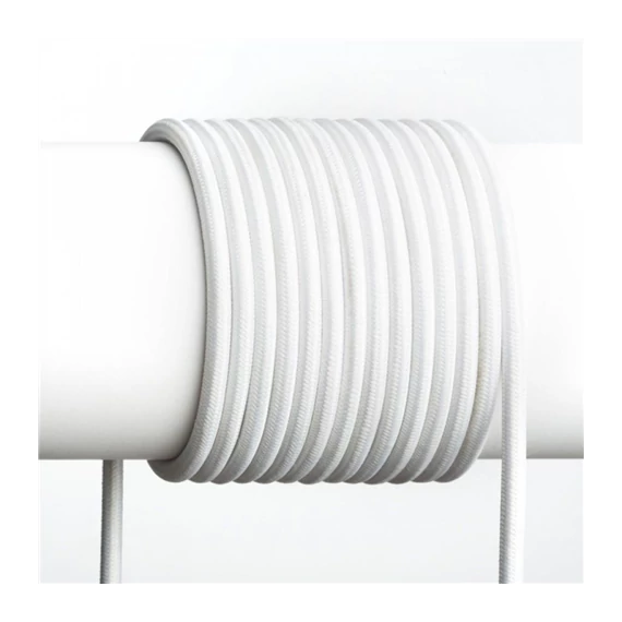 Textilkábel fehér 3x0,75mm MTK