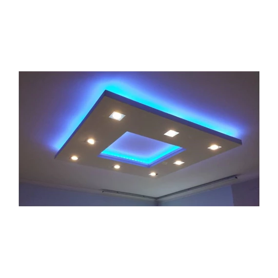 Álmennyezet sziget négyzet süllyesztett , RGB led szalaggal 100x100 cm (CON7826013)