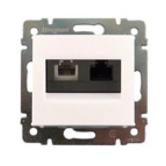 Valena RJ11/RJ45 cat5 telefeon/számgép.fehér (770080)