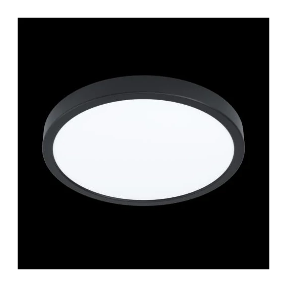 Mennyezeti LED lámpa 19,2W 3000K 28cm 2400lm fekete IP44 Fueva (99267) 