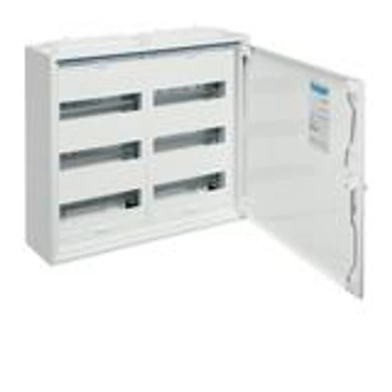 Hager FWB32 72modul, 3 sor, 500x550x160mm, teli ajtóval, IP44, falon kívüli, Univers 
