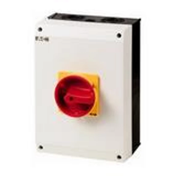 EATON Szakaszoló fő- és vészkapcsoló 100A 3P 37kW/400VAC-3 ráépíthető tokozott P3-100/I5/SVB (207373)
