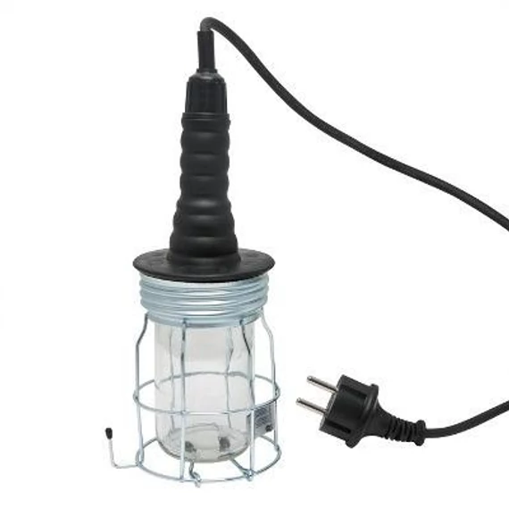 Stecklámpa fém kosaras 60W IP54 5m (Del1030/18642)