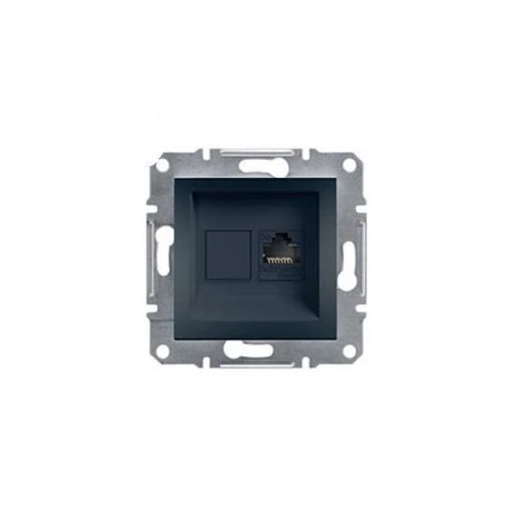 Asfora 1xRJ45 antracit Cat6 kerettel (EPH4700171)