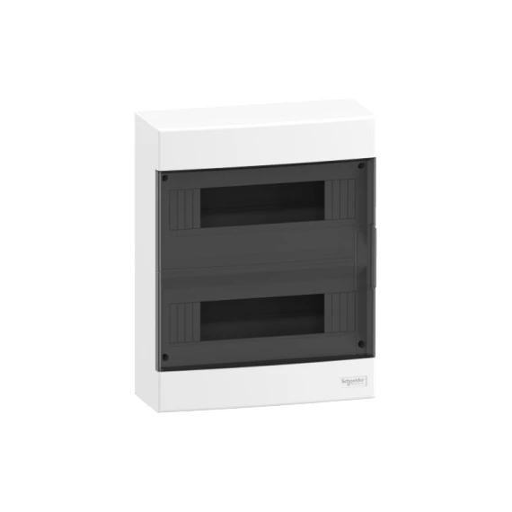 EASY9 elosztó fk. 24 modul füst színű ajtó IP40 PE/N sínnel (2x12mod.) (EZ9EUC212) 