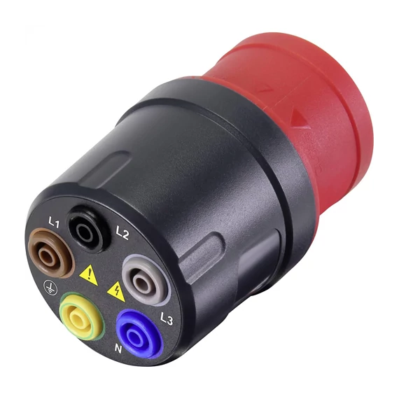 Mérőadapter Háromfázisú CEE dugó 16 A 5 pól. alj - 4 mm-es biztonsági alj Voltcraft VMA-3L (1693251)