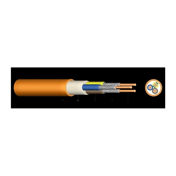 NHXH FE180/E90 3x2,5mm2 narancs tűzálló kábel