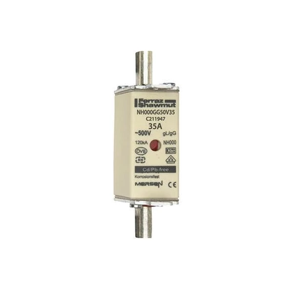 Késes bizt.betét NH000 35A NH000GG50V35 MERSEN (MSCHC211947H)