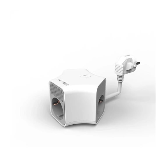 Elosztó kocka 3 utas 1,4m kábel + USB-A + USB-C 16A (TPQ3W+USB)
