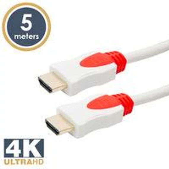 HDMI-HDMI kábel 24K aranyozott 5m 3D 1,4 (20425)