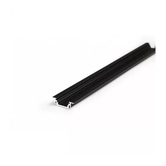 Led szalaghoz alu profil 10mm süllyeszthető GROOVE fekete 2m (76210021)