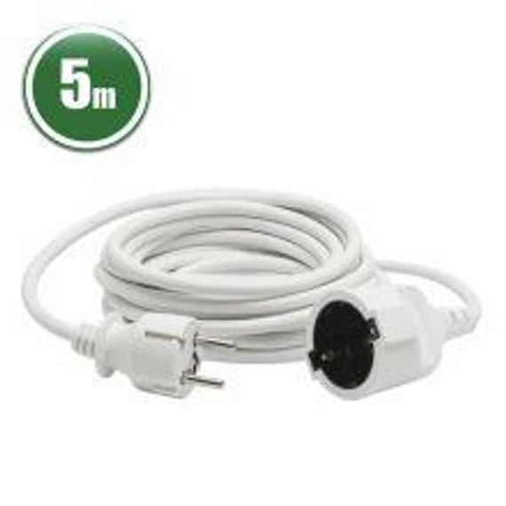 Hosszabbító 5m 3x1mm2 fehér Globiz (20503WH)