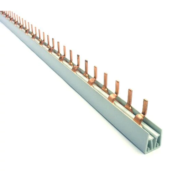 Fésűs sín 1P 1m 63A tüskés 10mm2 57modul (WM2658030000)