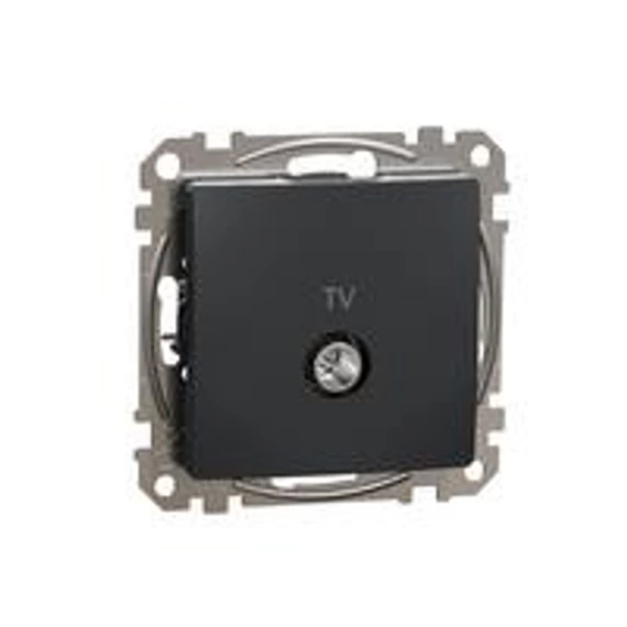 Új Sedna TV aljzat, végzáró, 4 dB, antracit SDD114471 Schneider
