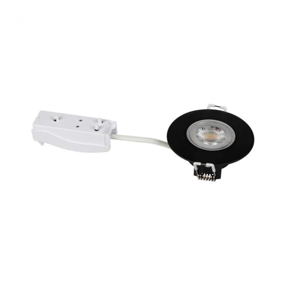 FIZU lámpatest IP44 4,8W NW-W fekete (38261)
