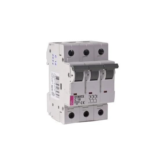 ETI kismegszakító 3P 16A C 6kA (2145516)