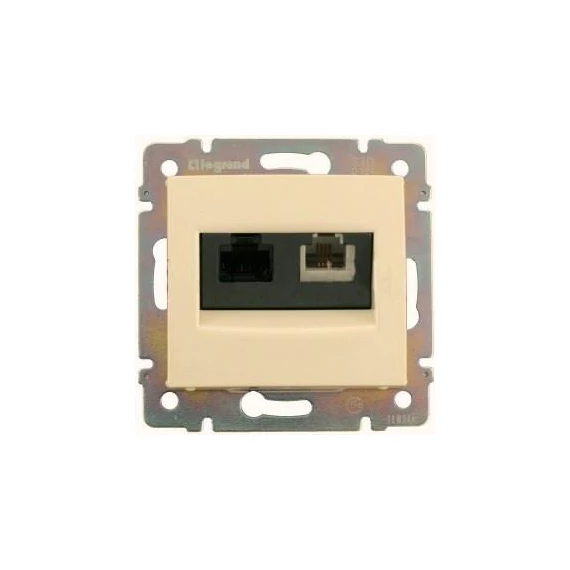 Valena RJ11/RJ45 cat5 tel/számgép.krém (774180)