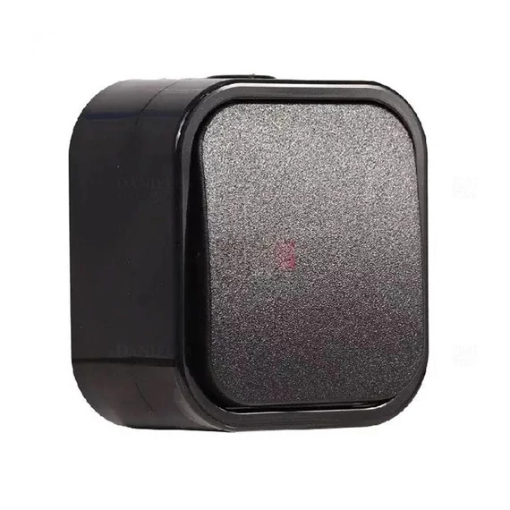 Kapcsoló kültéri 1P fekete IP54 Hydra (321668)