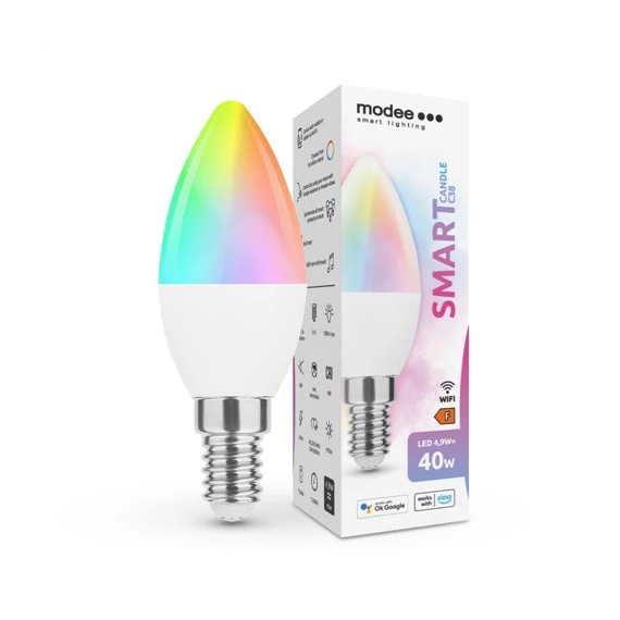 Modee LED Smart gyertya RGB E14 4,9W 470lm (MSL-C4,9WE14RGB)