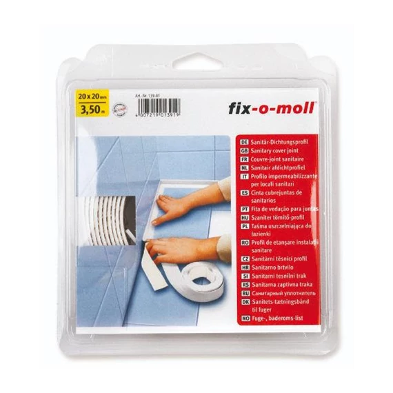 Szilikon tömítőszalag, öntapadó fehér 3,5mx40mm (090613901000) 
