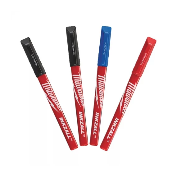 Milwaukee jelölő filc fekete/piros/kék INKZALL 0,6mm hegyű (4822316)