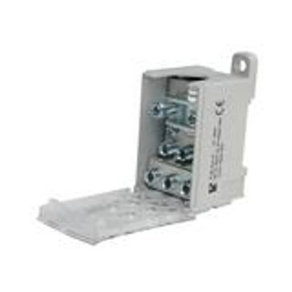 Elosztóblokk 400A 1x95-185+3x2,5-35+8x2,5-16mm2 szürke 1P csavaros PVB 400-3/8 Pollmann (2080719)