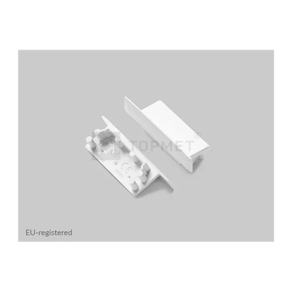Led szalaghoz alu profil végzáró Vario30-06 fehér (4920001) 2db/pár