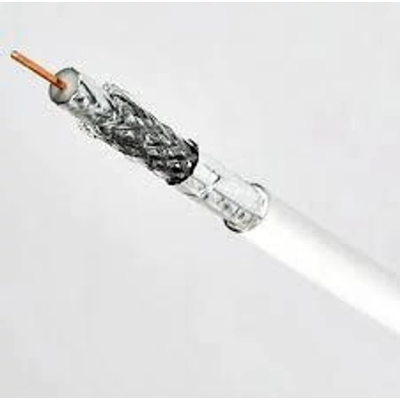 Koax 3x árnyékolt RG6 75 ohm réz fehér