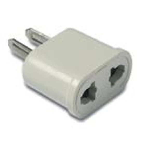 Háztartási csatlakozó adapter EU-USA, krém, 10A-250V (1402)