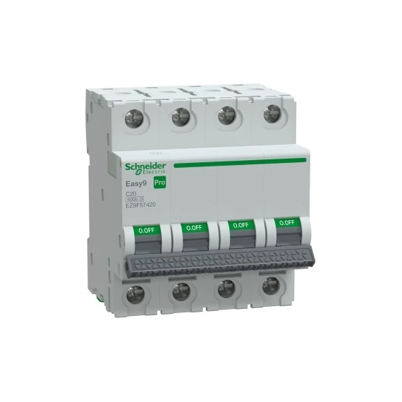 EASY9 PRO Kismegszakító 4C 20A 6kA Schneider (EZ9F574220)