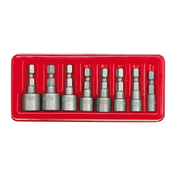 Csavarbehajtó hatlapfejű 8db 5-13 mm-es dugókulcs készlet 1/4