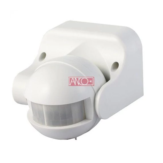 Mozgásérzékelő 180fokos, 12m, IP44, 1200W, fehér (321125)