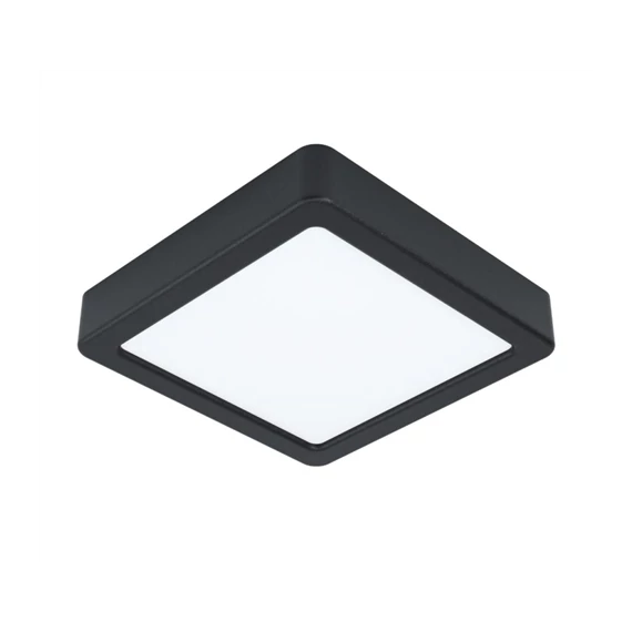 LED fk. lámpa 11W 16x16cm 3000K 1350lm fekete Fueva5 (99243)