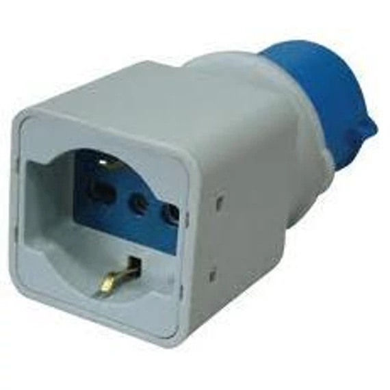 Csatlakozó adapter ipari 230V-ról - háztartási 230 V-ra