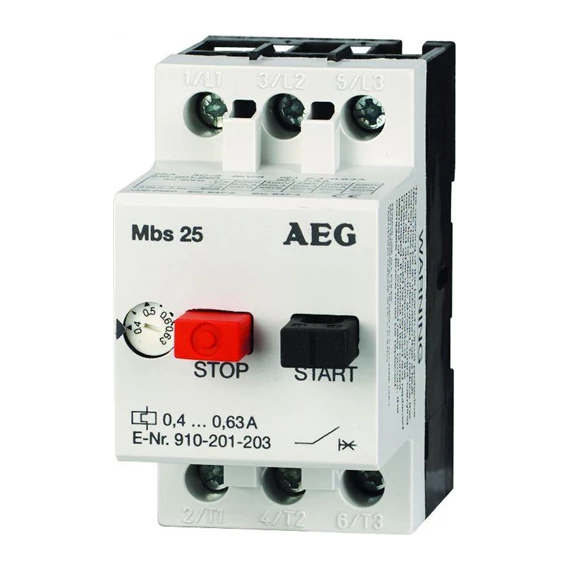 Motorvédő AEG  4-6,3A Mbs25 254244 (AEG-120009)