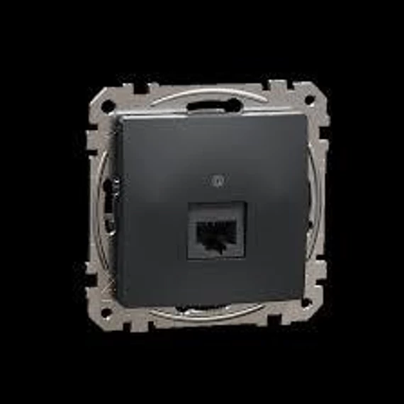 Új Sedna 1xRJ45 Cat6e UTP aljzat, antracit SDD114461 Schneider