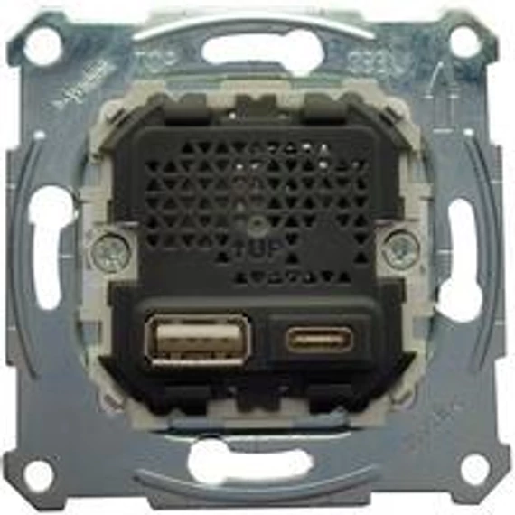 Merten dupla USB töltő 2,4A  A+C  MTN4366-0110