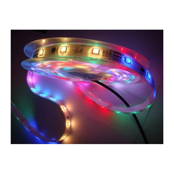Led szalag 14,4W, IP20, SMD5050, 60L/m, RGB (6505)