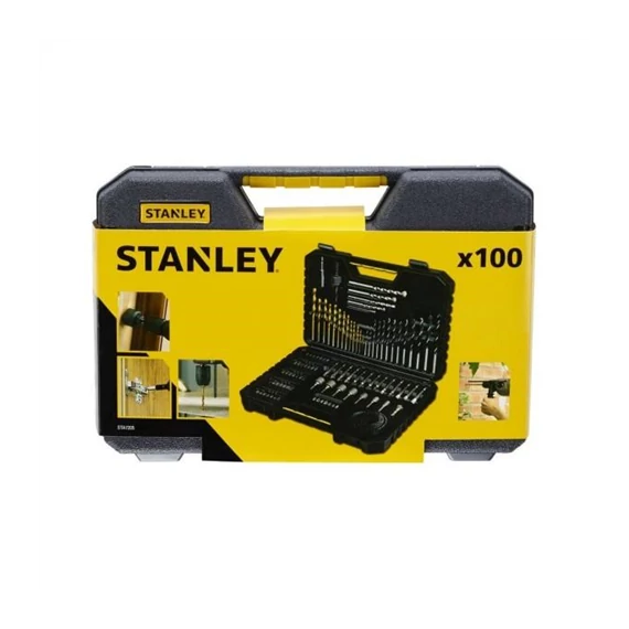 Fúrószár és behajtóhegy készlet 100db-os Stanley (STA7205U)