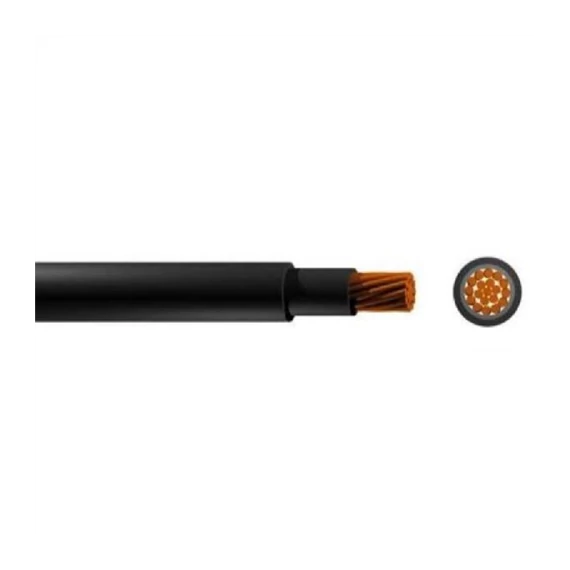 Szolár kábel H1Z2Z2-K 0,6/1kV 1x6mm2 fekete sodrott réz erű 